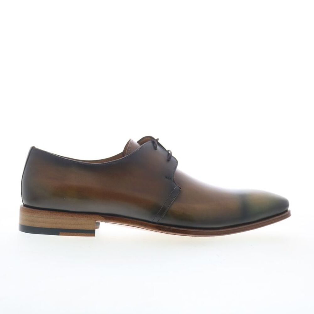 Mezlan Mens Patina Leather Derby Brown Shoes (NWT)